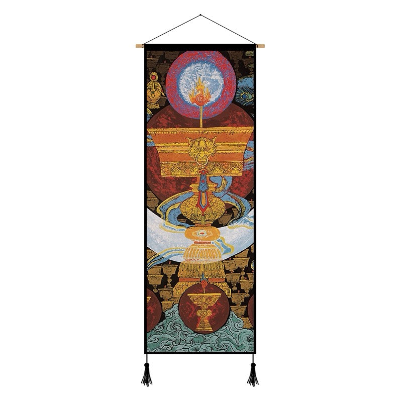 Tibetan Culture Canvas Scroll Wall Art Painting