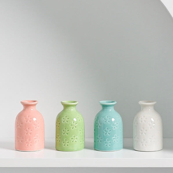 Mini Flower Petals Series | Glazed Porcelain Vase (5 Colours)