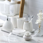 Minimalist Porcelain Bathroom 5-Piece Vanity Set
