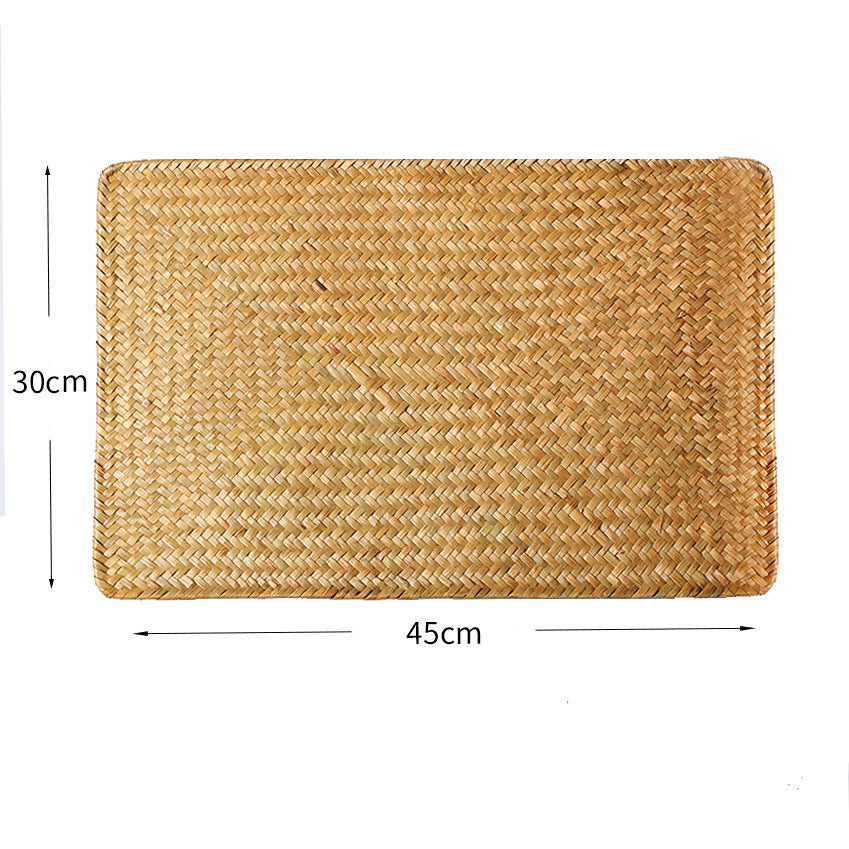 Hand-Woven Straw Tea Mat | 2 Colours