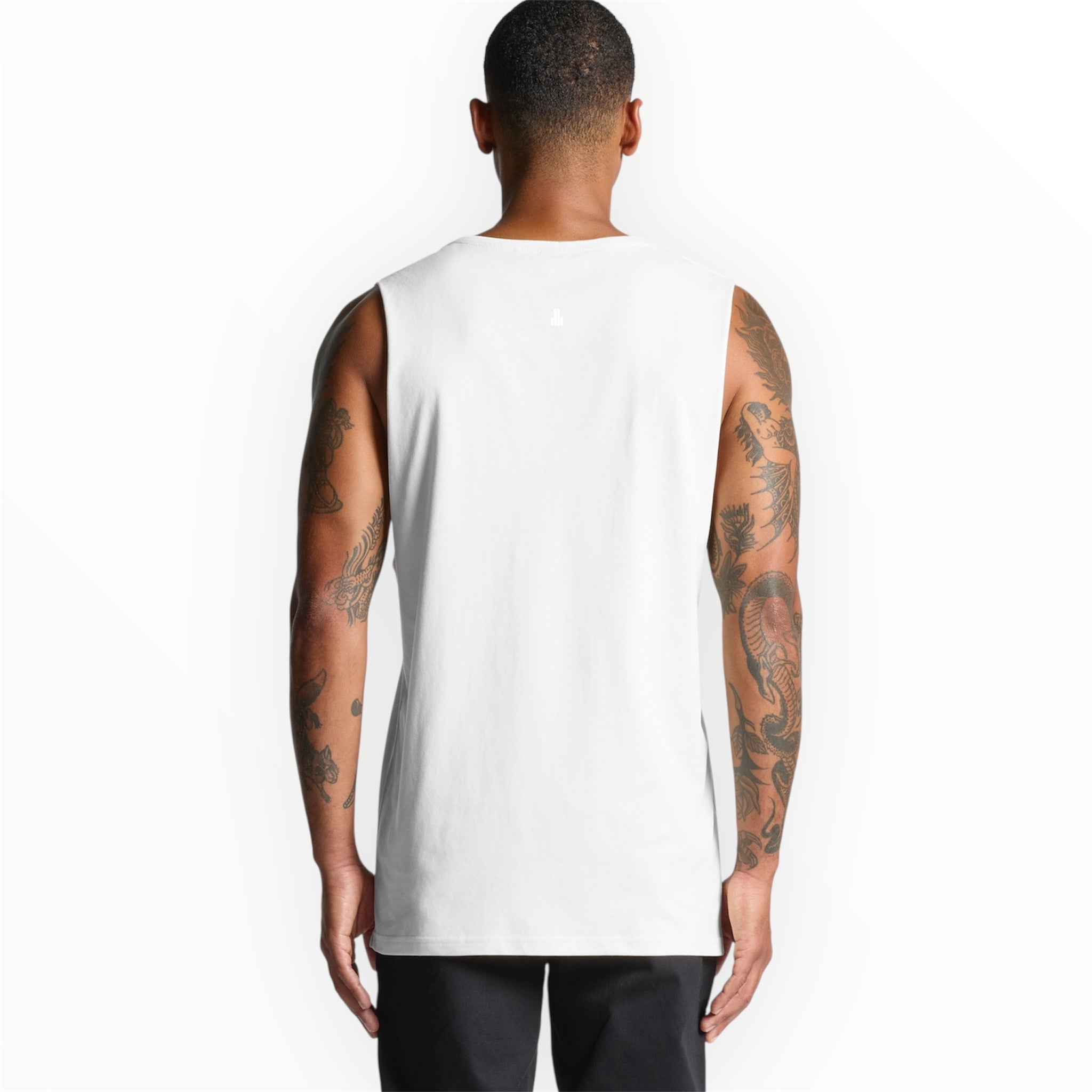 ASUREI Men Active Athlete Tank Top | 3 Colours | White