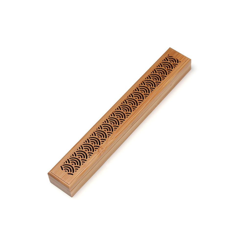 Bamboo Wood Incense Burner Case | 4 Designs