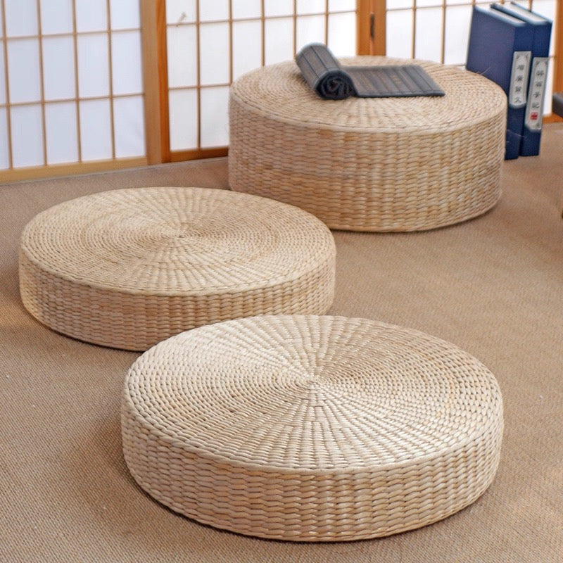 Natural Straw Tatami Round Mat
