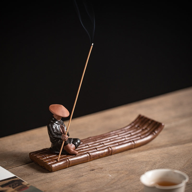 Fisherman on Bamboo Raft Incense Diffuser | 6 Designs