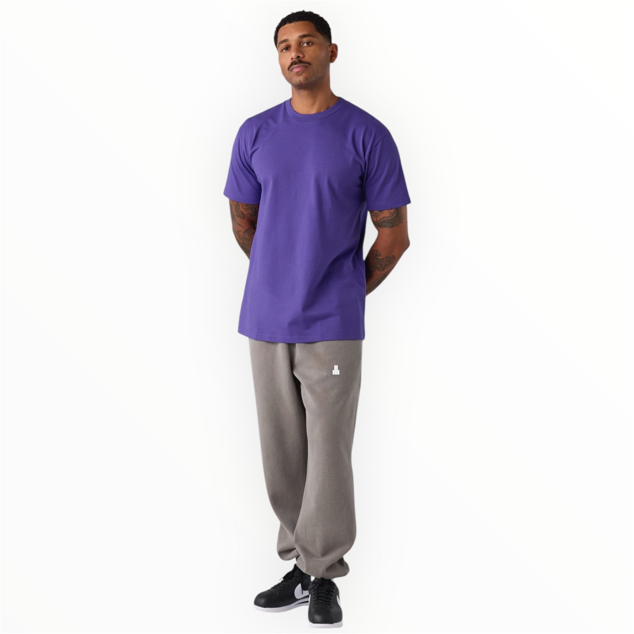ASUREI Men Relax Faded Track Pants | 3 Colours | Faded Black