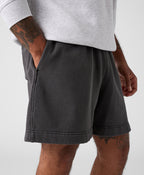 ASUREI Men Eco-Friendly 18” Relax Faded Track Shorts | 3 Colours | Faded Grey