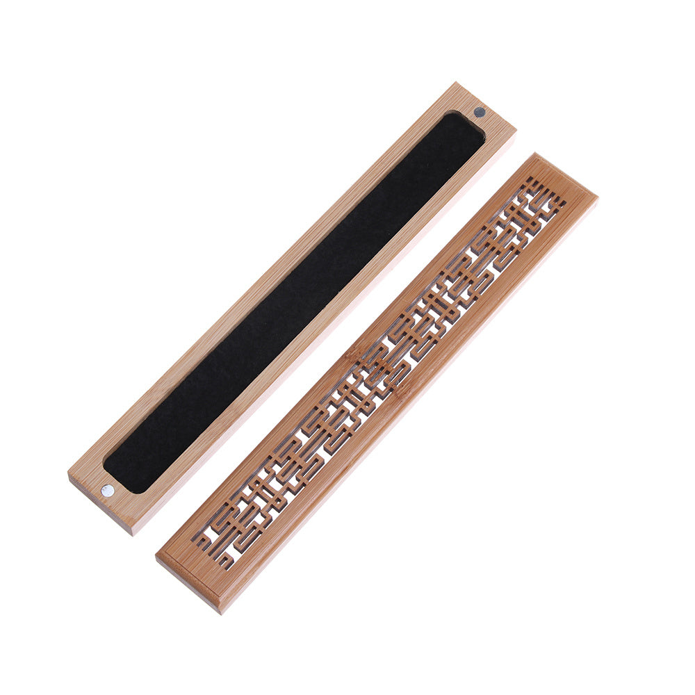Bamboo Wood Incense Burner Case | 4 Designs