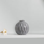 Pastel Lotus Series | Round Glazed Porcelain Vase (5 Colours)