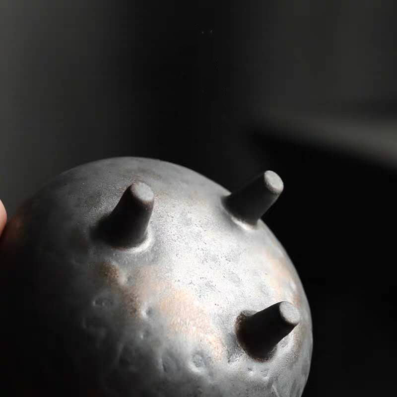 Three-Legged Antique Ceramic Bowl Incense Burner