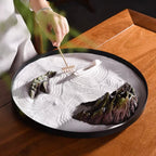Oriental Mountain Landscape Sand Display Tray