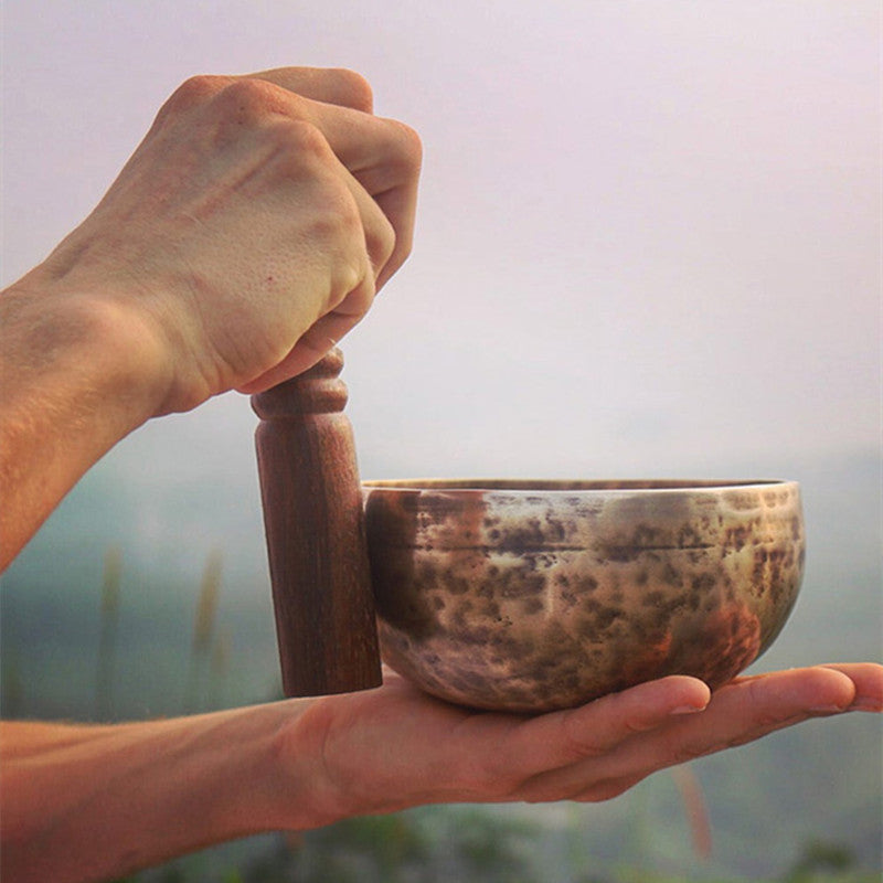 ASUREI Copper Singing Bowl with Wooden Mallet (4 Sizes)