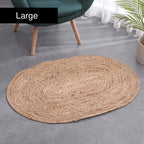 Hand-Woven Rattan Straw Mat – 2 Designs | 3 Sizes