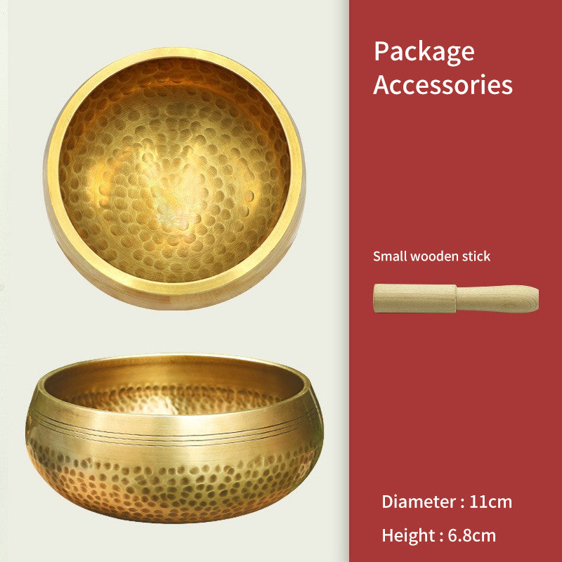 ASUREI Copper Singing Bowl with Wooden Mallet (4 Sizes)
