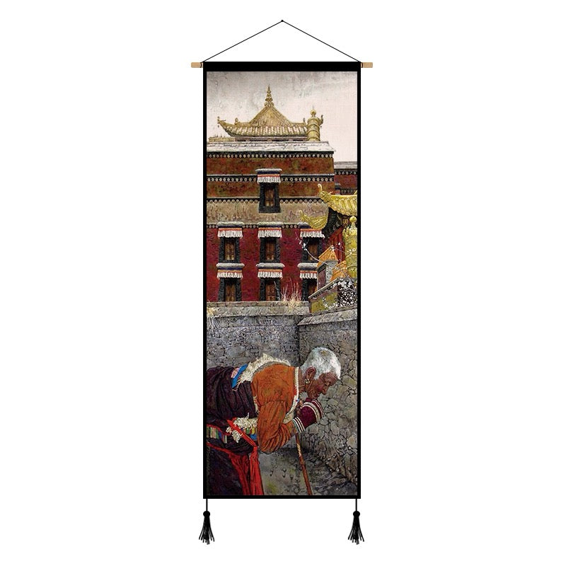 Tibetan Culture Canvas Scroll Wall Art Painting