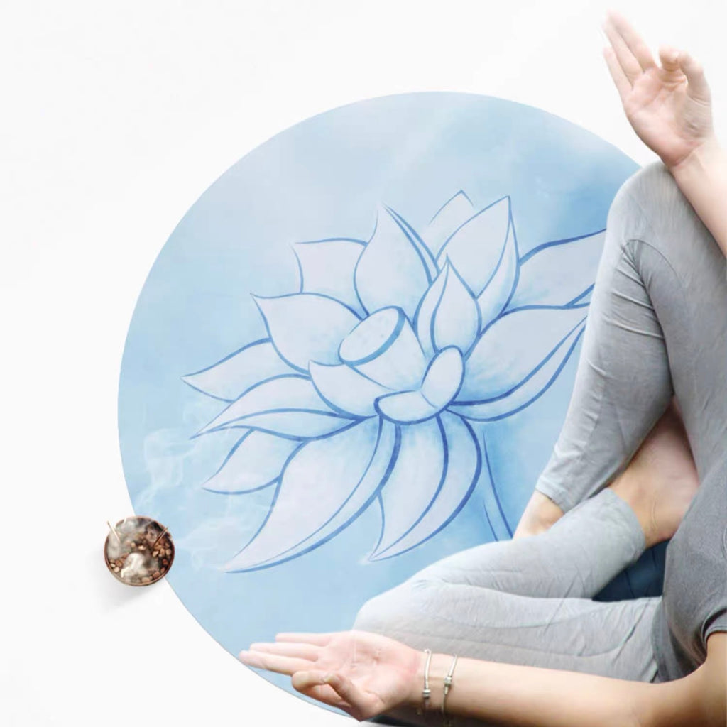Ultra Thin Foldable Round Meditation Mat | 6 Designs