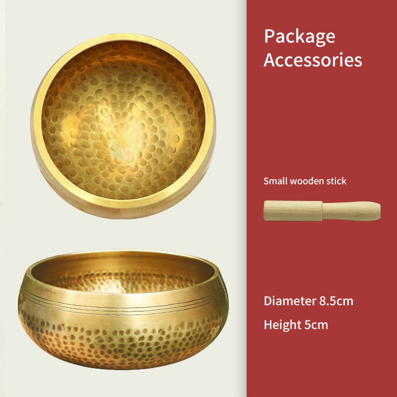 ASUREI Copper Singing Bowl with Wooden Mallet (4 Sizes)