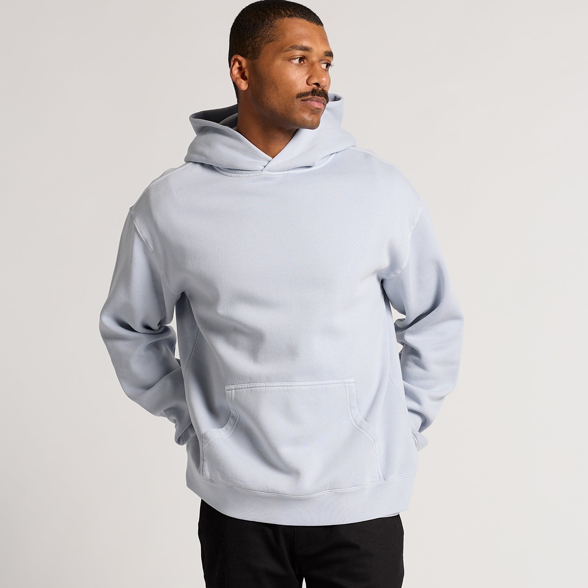 ASUREI Eco-Friendly Men Relax Faded Hoodie | 3 Colours | Powder