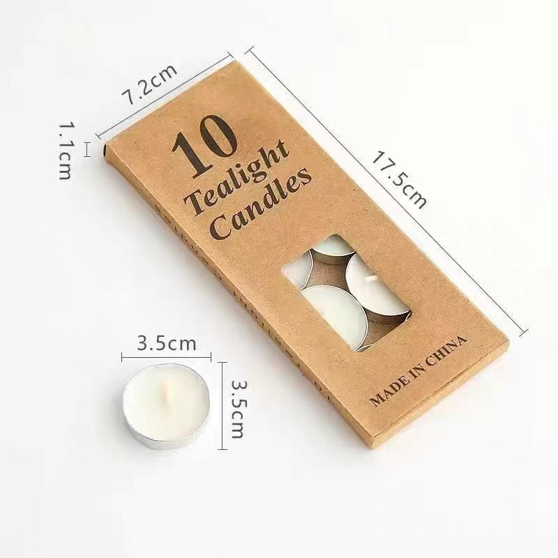 Tealight Candles – 10pcs Pack | 7 Vibrant Colours