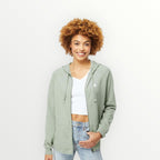 ASUREI Ladies Lightweight Wash Zip Hoodie