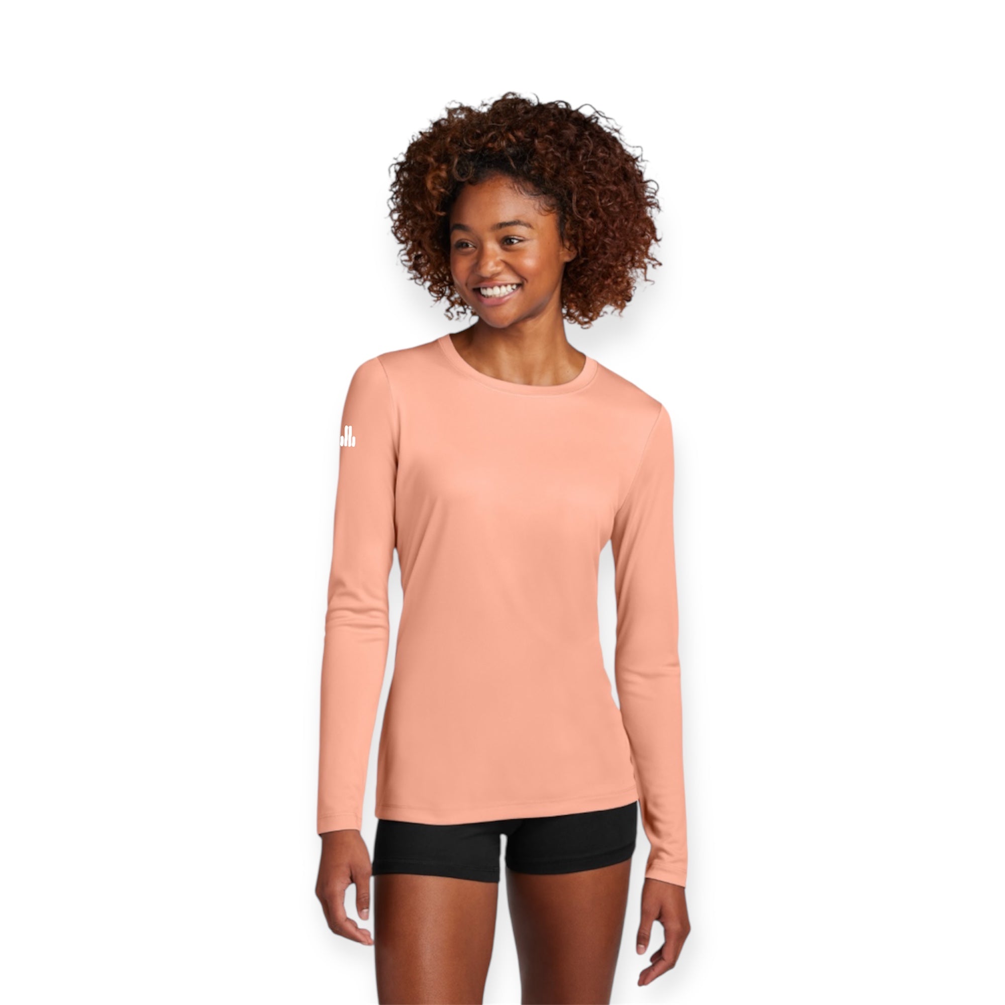 ASUREO Ladies Active Round-Neck Long Sleeve Tee
