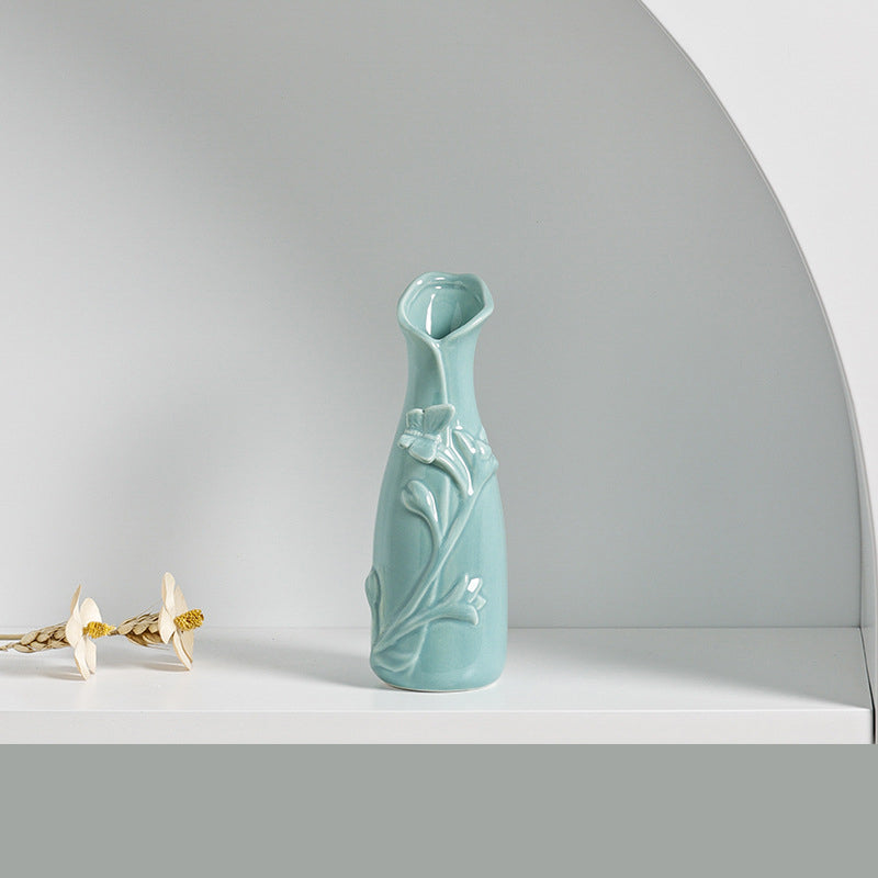 Bird and Flowers Series | Glazed Porcelain Vase (6 Designs)