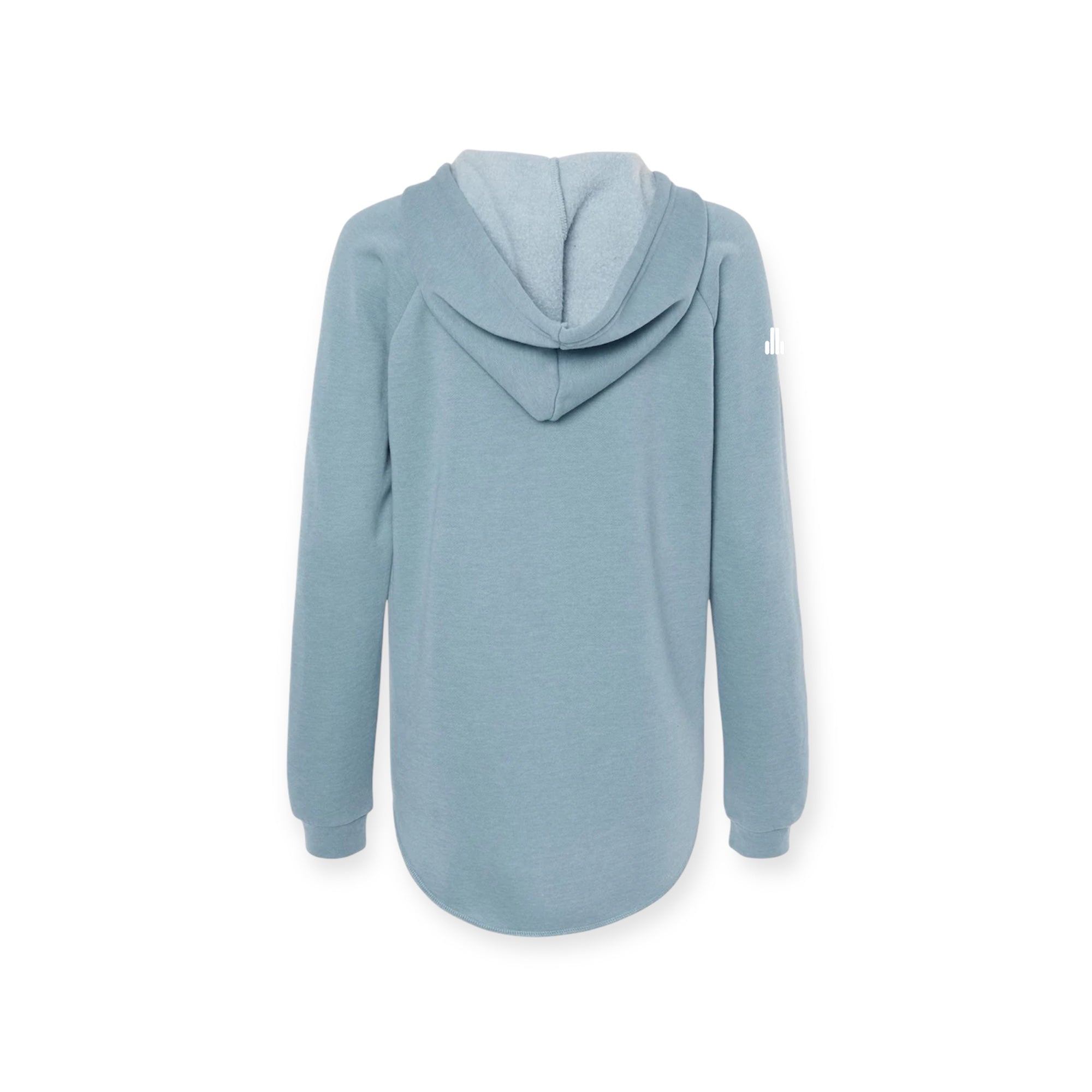 ASUREI Ladies Lightweight Wash Hooded Sweatshirt