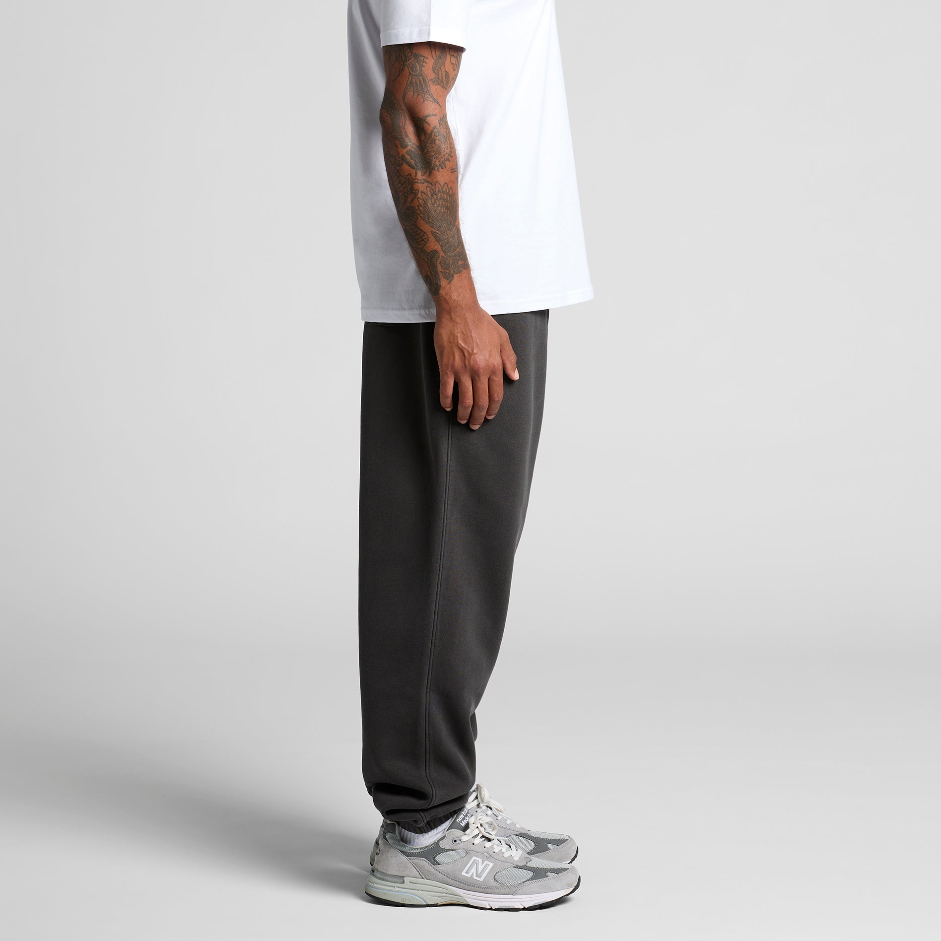 ASUREI Men Relax Faded Track Pants | 3 Colours | Faded Black