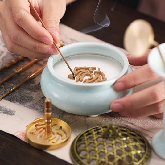 Celadon Brass Incense 15-Piece Kit