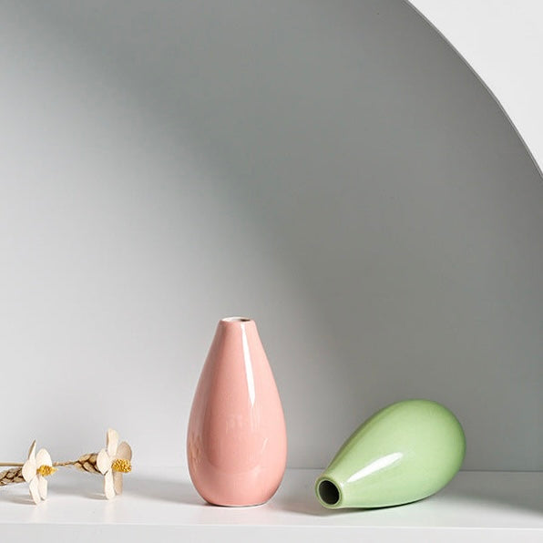 Aromatherapy Bottle Creative Home Mini Ceramic Vase Ornament Decoration Hydroponic Small Vase Light Bottle