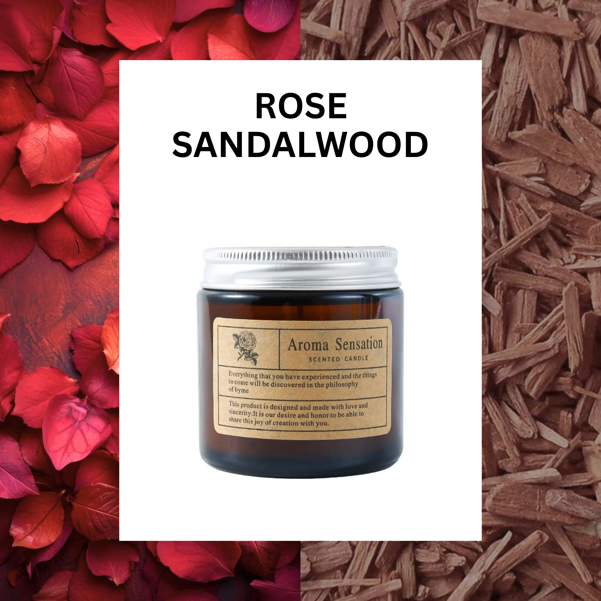 ASUREI Rose Sandalwood Candle
