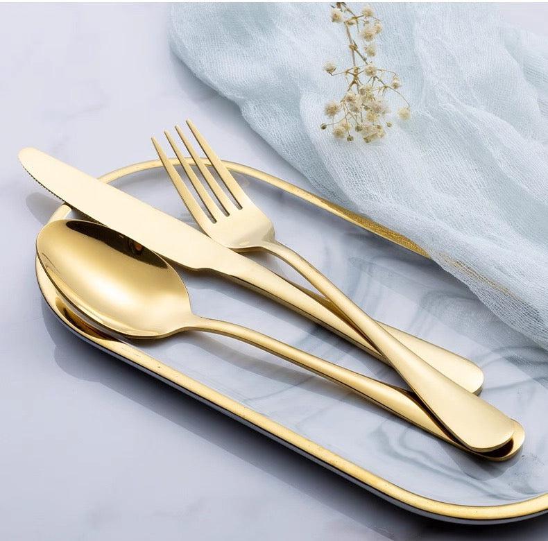 24-Piece Cutlery Gift Set | 5 Luxe Finishes
