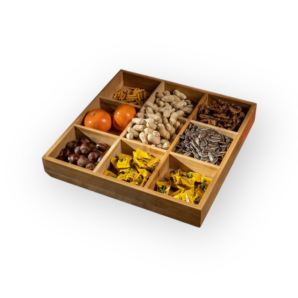 Organic Bamboo Food Display Tray | 5 Sizes