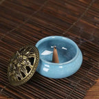Celadon Kiln Ceramic Coil Incense Burner | 12 Colours