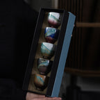 5 Blessings Ceramic Tea Cups Set