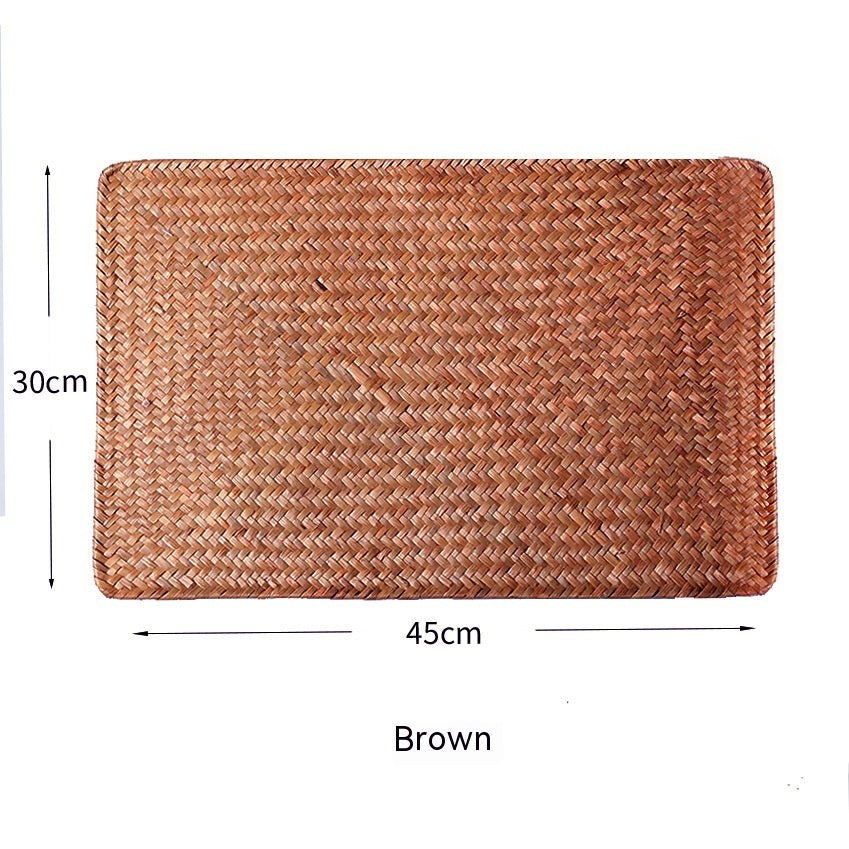 Hand-Woven Straw Tea Mat | 2 Colours