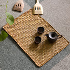 Hand-Woven Straw Tea Mat | 2 Colours