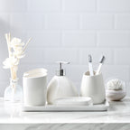 Minimalist Porcelain Bathroom 5-Piece Vanity Set