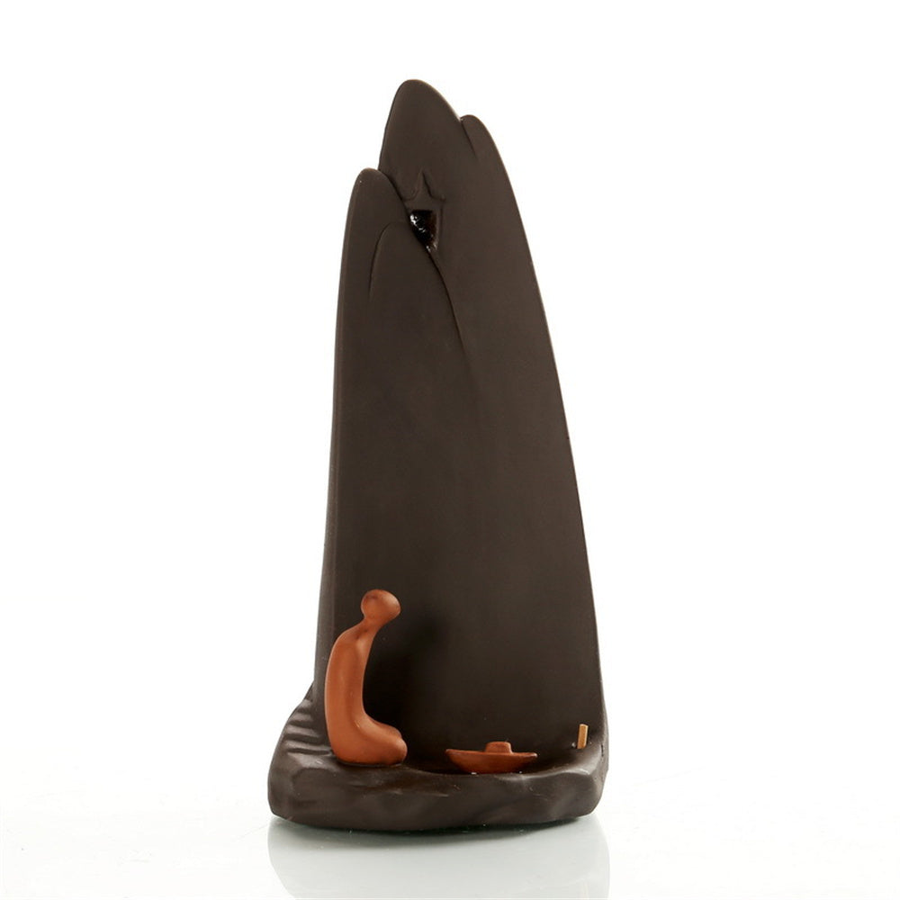Mountain & Lake Backflow Incense Ceramic Burner