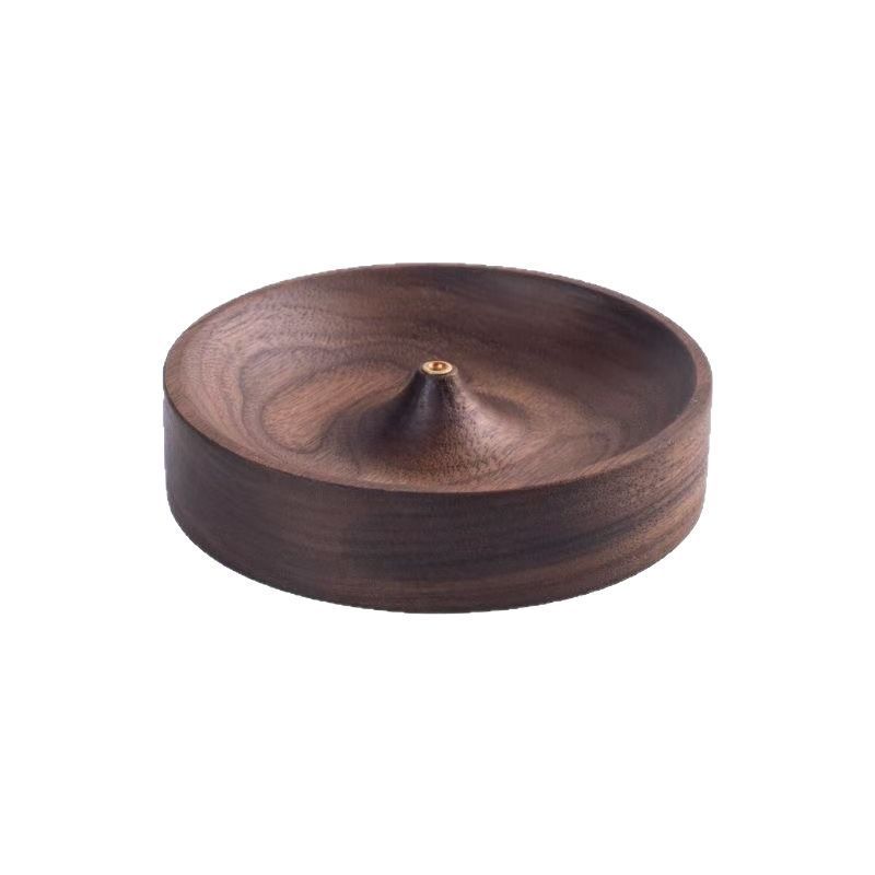 Zen Walnut Wood Incense Stick Holder
