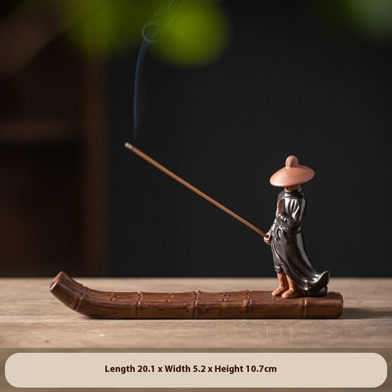 Fisherman on Bamboo Raft Incense Diffuser | 6 Designs