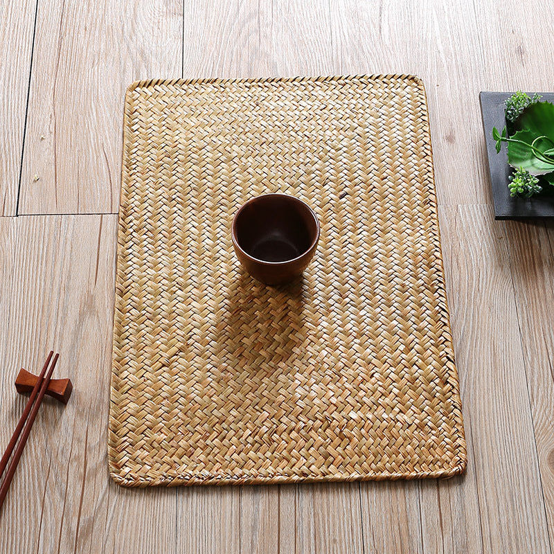 Hand-Woven Straw Tea Mat | 2 Colours
