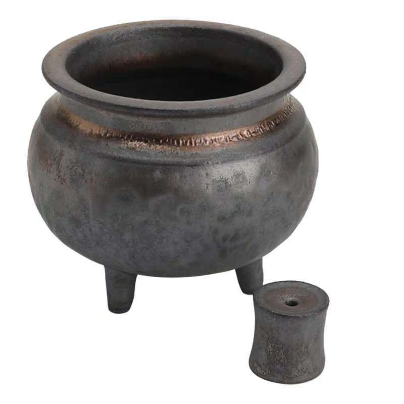 Three-Legged Antique Ceramic Bowl Incense Burner