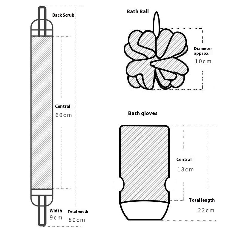 Natural Bath Scrubs | Mesh Sponge