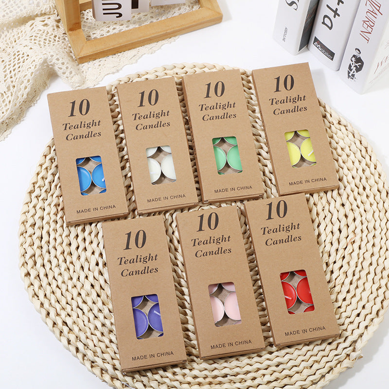 Tealight Candles – 10pcs Pack | 7 Vibrant Colours